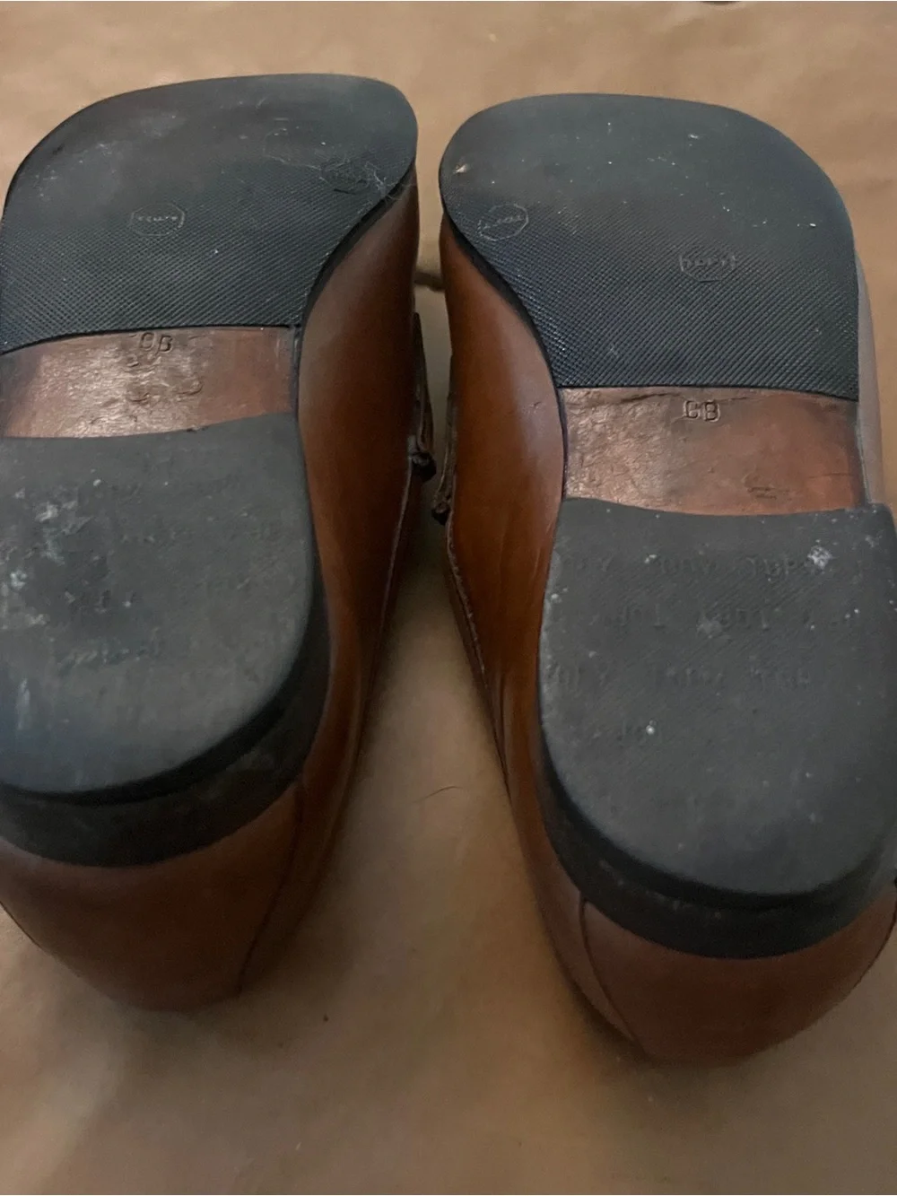 Gucci Men's Brown Leather Horsebit Loafers